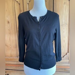 Black Cardigan Sweater